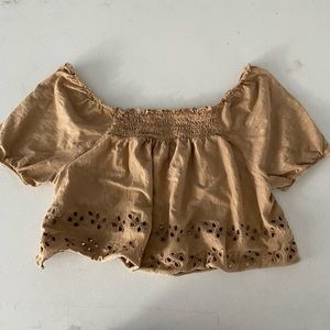 American eagle puff sleeve top